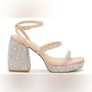Betsy Johnson Jany Rhinestone Platform Sandal